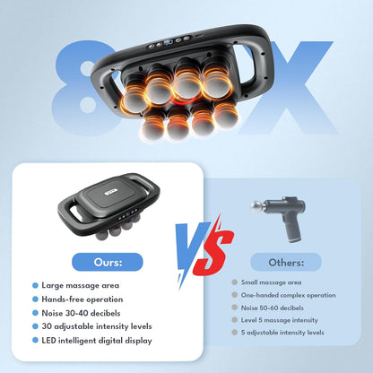 💥only $45.99 Last Day Promotion!-🔥16-Head Deep Tissue Massage Gun with 30 Speeds