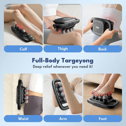 💥only $45.99 Last Day Promotion!-🔥16-Head Deep Tissue Massage Gun with 30 Speeds