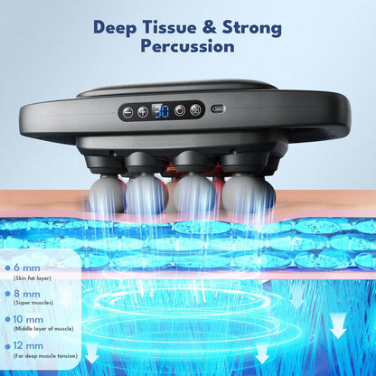💥only $45.99 Last Day Promotion!-🔥16-Head Deep Tissue Massage Gun with 30 Speeds