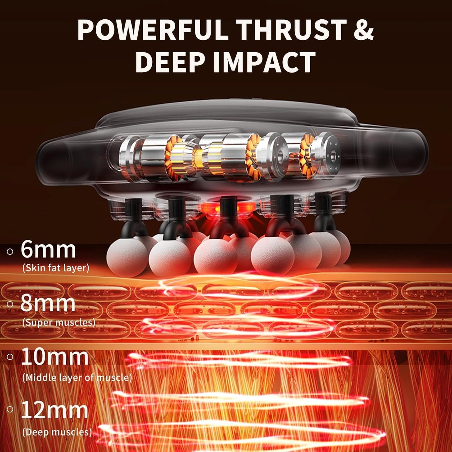 💥only $45.99 Last Day Promotion!-🔥16-Head Deep Tissue Massage Gun with 30 Speeds